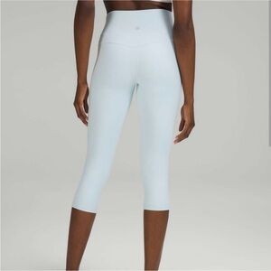 Lululemon Athletica Double Align Crop 20” inseam Powder Blue Size 4 Leggings